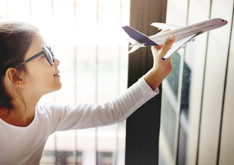 Girl with Airplane